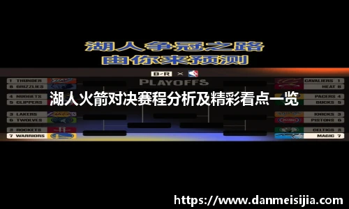 湖人火箭对决赛程分析及精彩看点一览